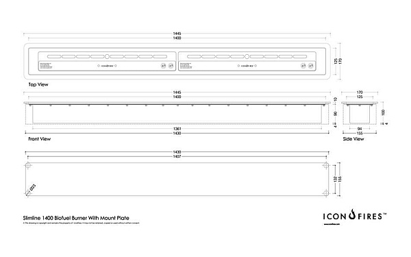 ICON FIRES Slimline 1400mm_3