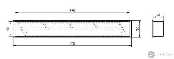 Прямоугольный контейнер ZeFire 700_2