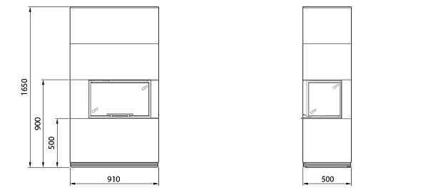 Топки с облицовками Contura i41A_4